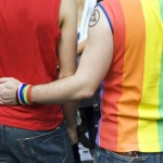 gay couple at folsom street fair. San Francisco